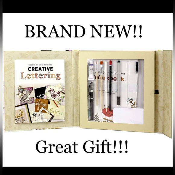NEW Creative Lettering Calligraphy COMPLETE DIY KIT Instruction Book Bundle LOT - Picture 3 of 12